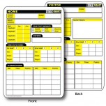 RefSmart Double Sided Football Referee Reusable Information Card