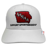 Iowa (IHSAA) Embroidered Richardson Pulse Performance FlexFit White Referee Cap