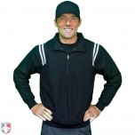Smitty Traditional Half-Zip Umpire Jacket - Black and White