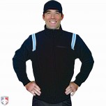 Smitty Major League Style Fleece Lined Umpire Jacket - Black and Polo Blue