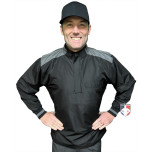 Smitty Major League Replica Convertible Umpire Jacket - Black with Charcoal Grey