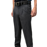 Smitty Tapered Poly Spandex Charcoal Grey Pleated Umpire Base Pants