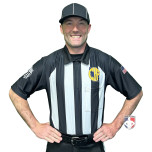California (SJVOA) 2 1/4" Stripe Body Flex Short Sleeve Football Referee Shirt