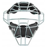 Under Armour Silver Umpire Mask with Black Windpact