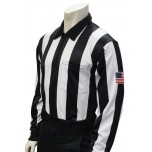 Smitty 2 1/4" Stripe Long Sleeve Football Referee Shirt with SLEEVE USA FLAG
