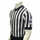 Kansas (KSHSAA) 1" Stripe Body Flex Men's V-Neck Basketball Referee Shirt