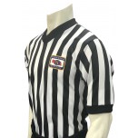 Nebraska (NSAA) 1" Stripe Body Flex Men's V-Neck Referee Shirt