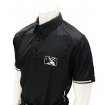 BASE MiLB Smitty Umpire Shirt - Black with White Vertical Stripe