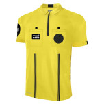 Capelli Sport Men's Official 1/4 Zip Soccer Referee Shirt - Yellow and Black