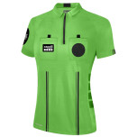 Capelli Sport Women's Official 1/4 Zip Soccer Referee Shirt - Green and Black