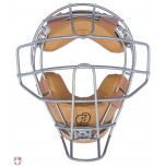 Force3 V2 Silver Defender Umpire Mask with Tan
