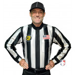 California (CIF) 2 1/4" Stripe Long Sleeve Water Resistant Football Referee Shirt