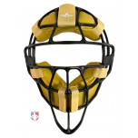 All-Star Black Magnesium Umpire Mask with Deerskin