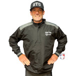 Game Time Officials (GTO) Convertible Umpire Jacket - Black with Charcoal Grey