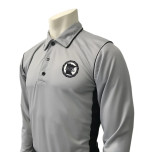 Minnesota (MSHSL) Men's Long Sleeve Swimming / Volleyball Referee Shirt - Grey