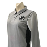 Minnesota (MSHSL) Women's Long Sleeve Swimming / Volleyball Referee Shirt - Grey