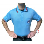New York State Baseball Umpires Association (NYSBUA) Short Sleeve Umpire Shirt - Powder Blue