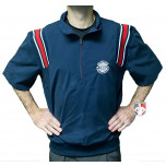 New York State Baseball Umpires Association (NYSBUA) Short Sleeve Umpire Jacket - Navy and Red