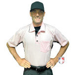 Smitty Major League Replica Umpire Shirt - Pink with Black