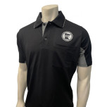 Minnesota (MSHSL) Short Sleeve Major League V2 Replica Baseball Umpire Shirt - Black with Charcoal Grey