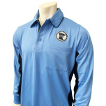 Minnesota (MSHSL) Long Sleeve Major League V2 Replica Baseball Umpire Shirt - Sky Blue with Black