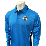 Minnesota (MSHSL) Long Sleeve Body Flex Men's Softball Umpire Shirt - Bright Blue