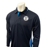 Minnesota (MSHSL) Long Sleeve Body Flex Men's Softball Umpire Shirt - Midnight Navy