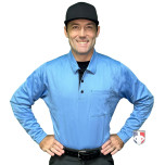 Smitty V3 Major League Replica Long Sleeve Umpire Shirt - Sky Blue with Black