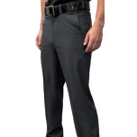 Smitty Tapered Poly Spandex Charcoal Grey Flat Front Umpire Base Pants