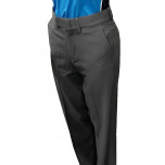Smitty Women's Performance Poly Spandex Charcoal Grey Flat Front Combo Umpire Pants