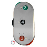 All-Star 3-Dial Steel Umpire Indicator - 4/3/3 Count