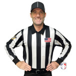 Louisiana Lacrosse (LLOA) 2 1/4" Stripe Long Sleeve Referee Shirt