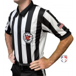 Rhode Island Football Officials Association (RIFOA) 2" Stripe Body Flex Short Sleeve Football Referee Shirt