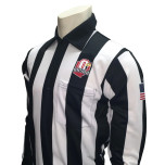 Ohio (OHSAA) 2 1/4" Stripe Long Sleeve Football Referee Shirt