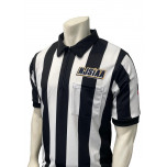New Jersey (NJSIAA) 2 1/4" Stripe Body Flex Short Sleeve Football and Lacrosse Referee Shirt
