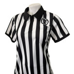 Minnesota (MSHSL) Women's 1" Stripe Body Flex Short Sleeve Lacrosse Referee Shirt