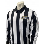 New Jersey (NJSIAA) Women's 2 1/4" Stripe Long Sleeve Football and Lacrosse Referee Shirt