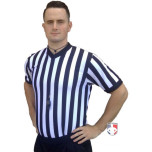 Smitty 1" Stripe Body Flex V-Neck Referee Shirt