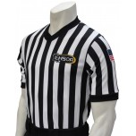 Louisiana (LHSOA) 1" Stripe Body Flex Men's V-Neck Referee Shirt