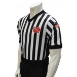 Iowa (IHSAA) 1" Stripe V-Neck Men's Referee Shirt with Side Panels