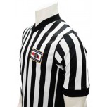 Nebraska (NSAA) 1" Stripe Body Flex Men's Referee Shirt with Side Panels