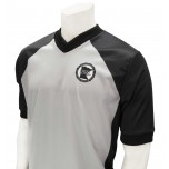 Minnesota (MSHSL) Men's Grey & Black V-Neck Referee Shirt