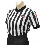 Illinois (IHSA) 1" Stripe Body Flex Women's V-Neck Referee Shirt