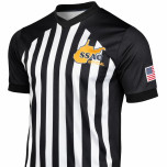 West Virginia (WVSSAC) 1" Stripe Body Flex Men's Referee Shirt
