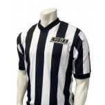 New Jersey (NJSIAA) 2 1/4" Stripe Body Flex Women's V-Neck Referee Shirt