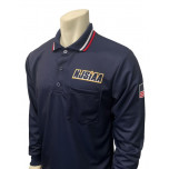 New Jersey (NJSIAA) Long Sleeve Umpire Shirt - Navy