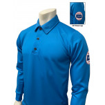 Kansas (KSHSAA) Men's Long Sleeve Volleyball Referee Shirt - Bright Blue