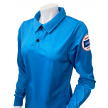 Kansas (KSHSAA) Women's Long Sleeve Volleyball Referee Shirt - Bright Blue