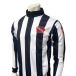 Iowa (IHSAA) 2 1/4" Stripe Rainy Weather Long Sleeve Football Referee Shirt