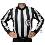 Rhode Island Football Officials Association (RIFOA) 2" Stripe Rainy Weather Long Sleeve Football Referee Shirt